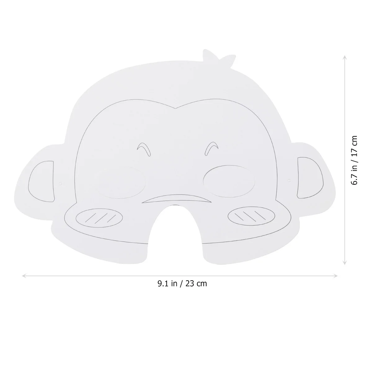 15Pcs DIY Paper Animal Masks Blank Craft Set for Kids Coloring Party Mask Hand Painted Creativity