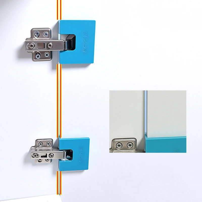 

1pc Multifunctional Magnetic Back Fixed Plastic Sheet - Portable Hinge Installation Auxiliary Limit Fixator Tool