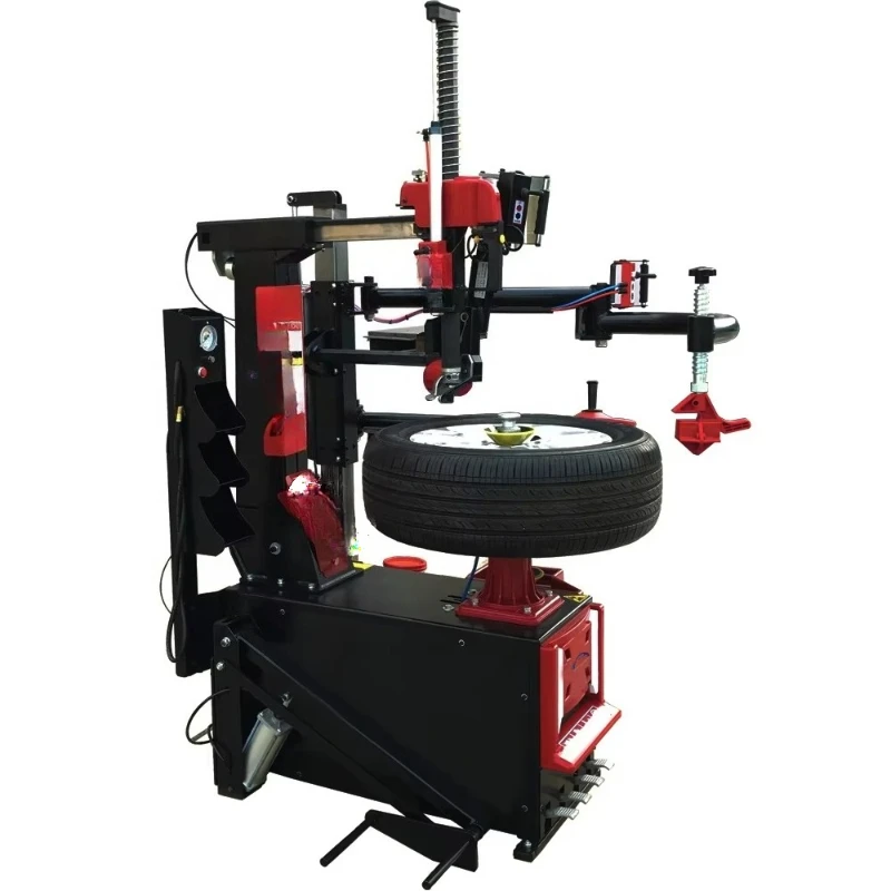 

Tire changer with help arm Automotive tire changer
