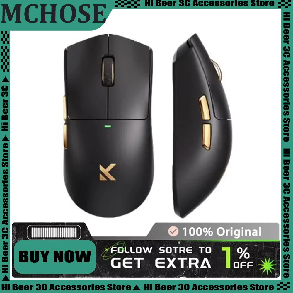 

MCHOSE K7 Ultra 8K Return RWireless Mouse Collector's Edition with Wireless Charging Base Three Mode 59g PAW3950 42000DPI Gifts