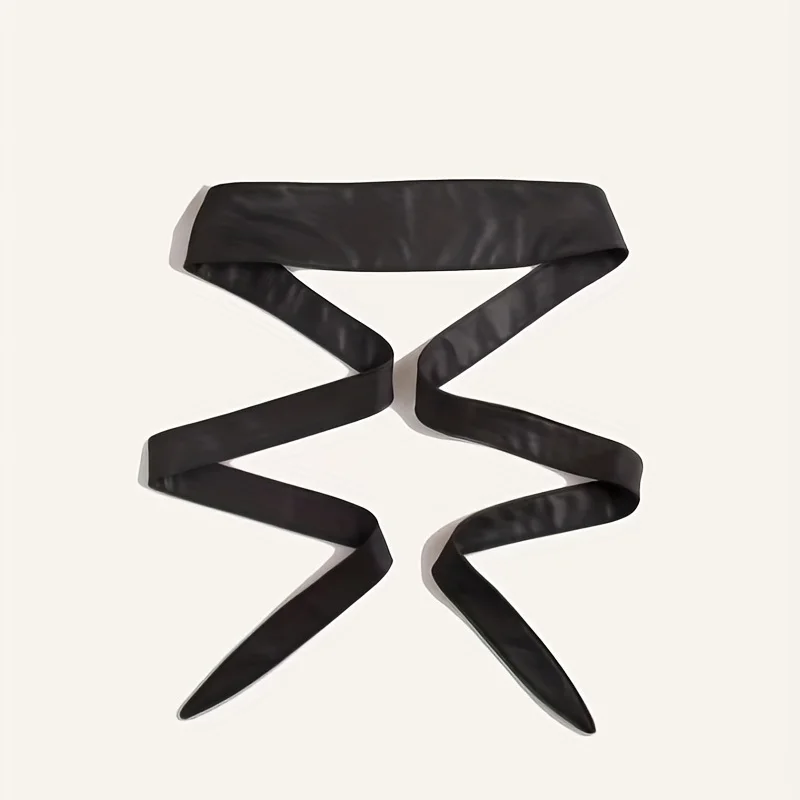 女性用無地PUワイドベルト、蝶ネクタイベルト、エレガントな装飾ベルト、クラシック