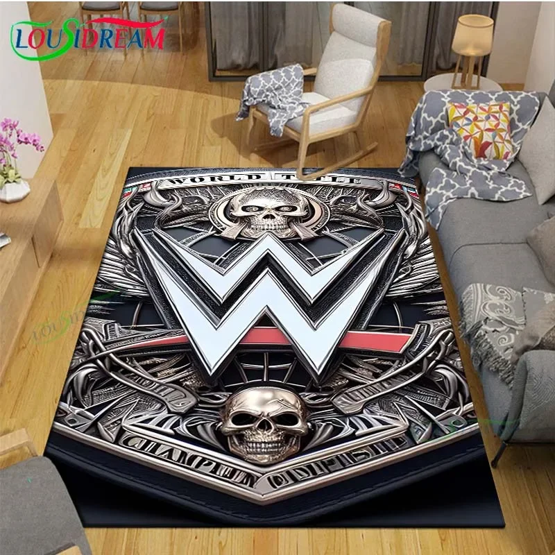 Wrestling Sports W-Wwe Printed Carpet Outdoor Rug Area Rug Non -slip Carpet Bedroom Decor Carpet for Living Room Birthday Gift