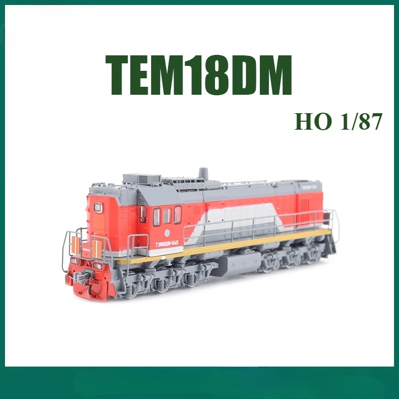 HO Type 1/87 Train Model TEM18DM Diesel Locomotive Shunting Simulation Ornament JLKN027 Static Model aldult Toy Gift