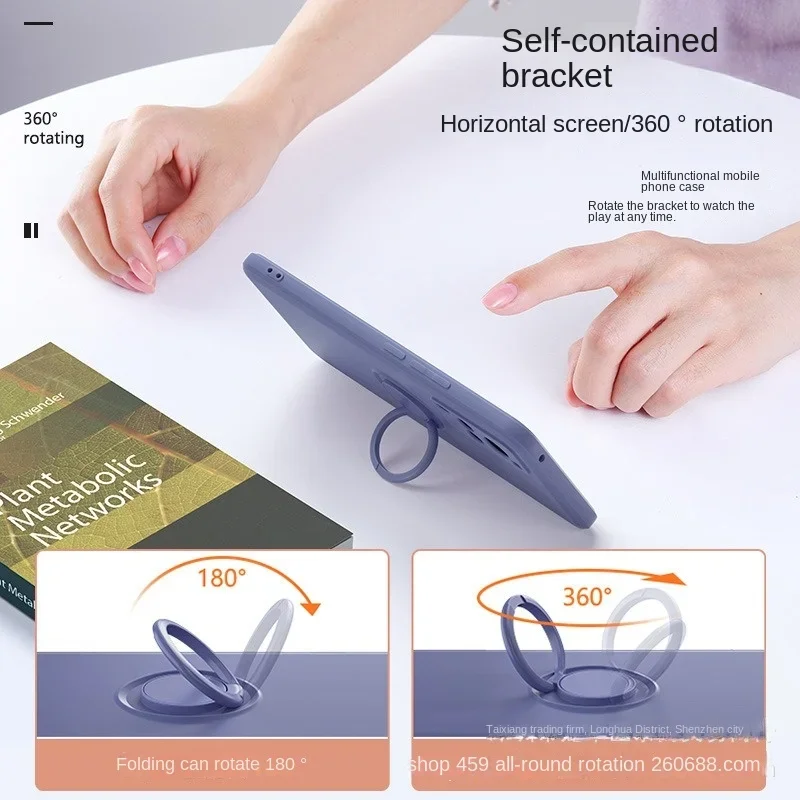 Custodia per telefono con anello magnetico in silicone per Samsung Galaxy S24 Ultra S23 S22 Plus S21 S20 FE Cover antiurto