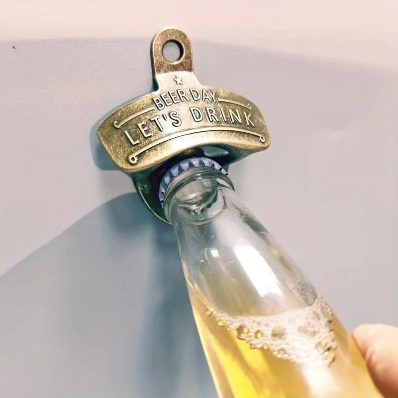 1/2/5/10 шт. винтажная открывалка для бутылок, день пива, ретро открывалка для бутылок, настенная открывалка для паба, барбекю, сделай сам, твердая открывалка для пива, кухонные гаджеты