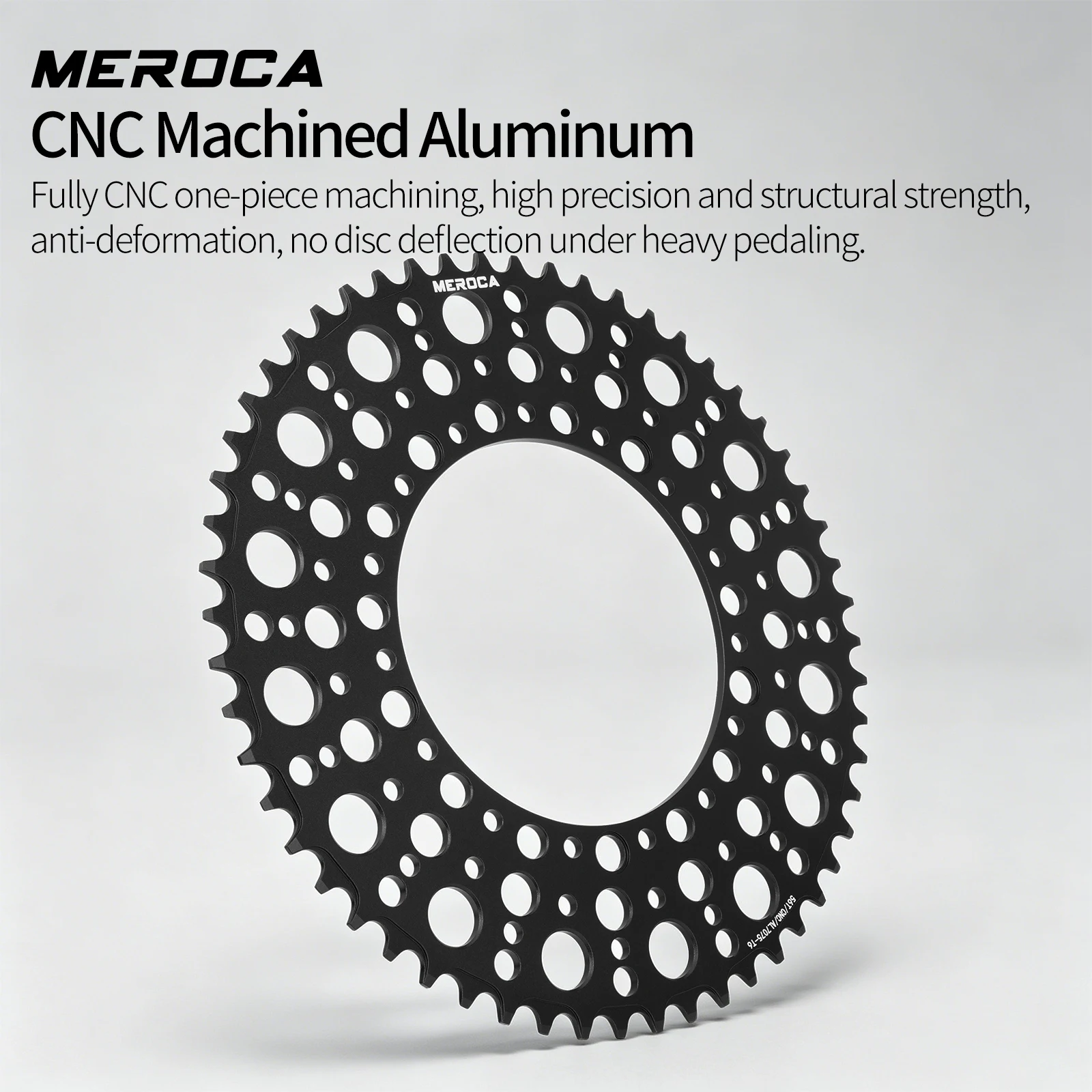 MEROCA 130BCD Positive‑Negative Tooth Chainring, CR07 Star Bubble Single Chainring for Folding Bike view 3