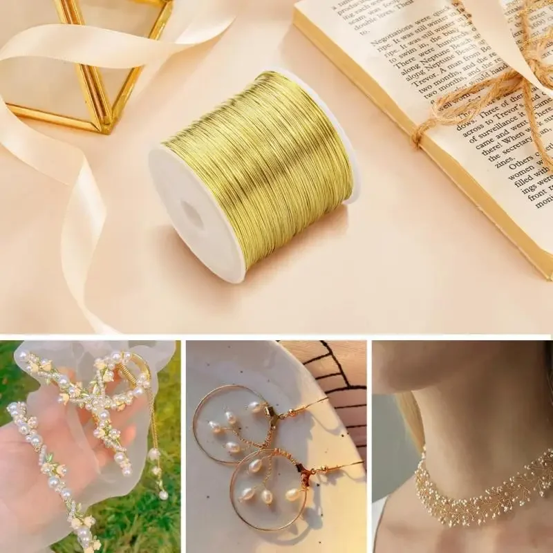 50g Solids Brass Wire 0.1mm 0.2mm 0.3mm 0.5mm 0.6mm 0.7mm 0.8mm 1mm 1.1mm 1.2mm DIY handmade jewelry making supplies image 6