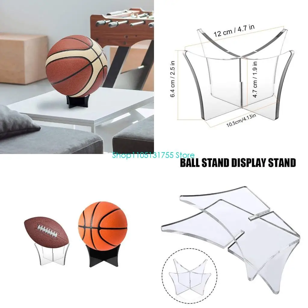 

K0EF Acrylic Ball Display Stand for Soccer Volleyball Basketball Football Ball