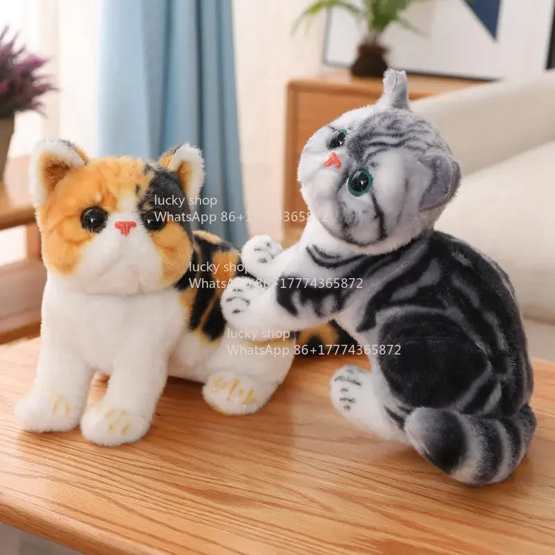 Ragdoll Cat Doll Healing Plush Toy Three-color Cat Doll Tabby Cat Girl Children's Gift
