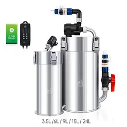 Week Aqua Intelligent Control Frequency Conversion Stainless Steel External Canister Filter for Fish Tank