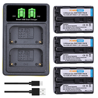 1800mAh NP-FM55H NP-FM50 Battery and Charger for Sony DSC-F707 F707V F717 F828 D700 FX77 S30 S50 DSC-R1 PDX10P TRV96K TRV108