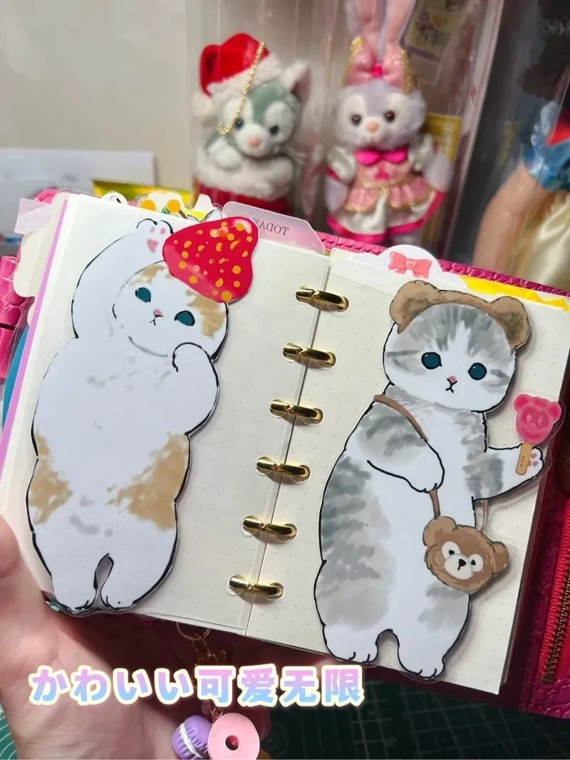 A5/A6/A7/A8 Lovely Cat Double Sides Pattern Loose Leaf Notebook Dividers Cute Index Seperator Diary Planner Stationary