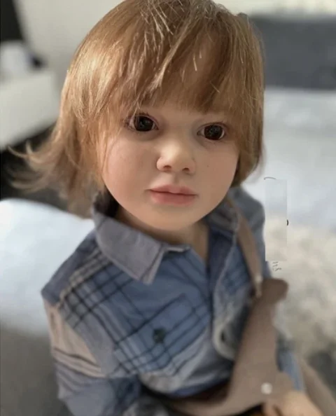 DLS 44inch Pretty Girl Gabriella Reborn Doll Toddler Fully assembled  Realistic Rooted Hair  Short Hair