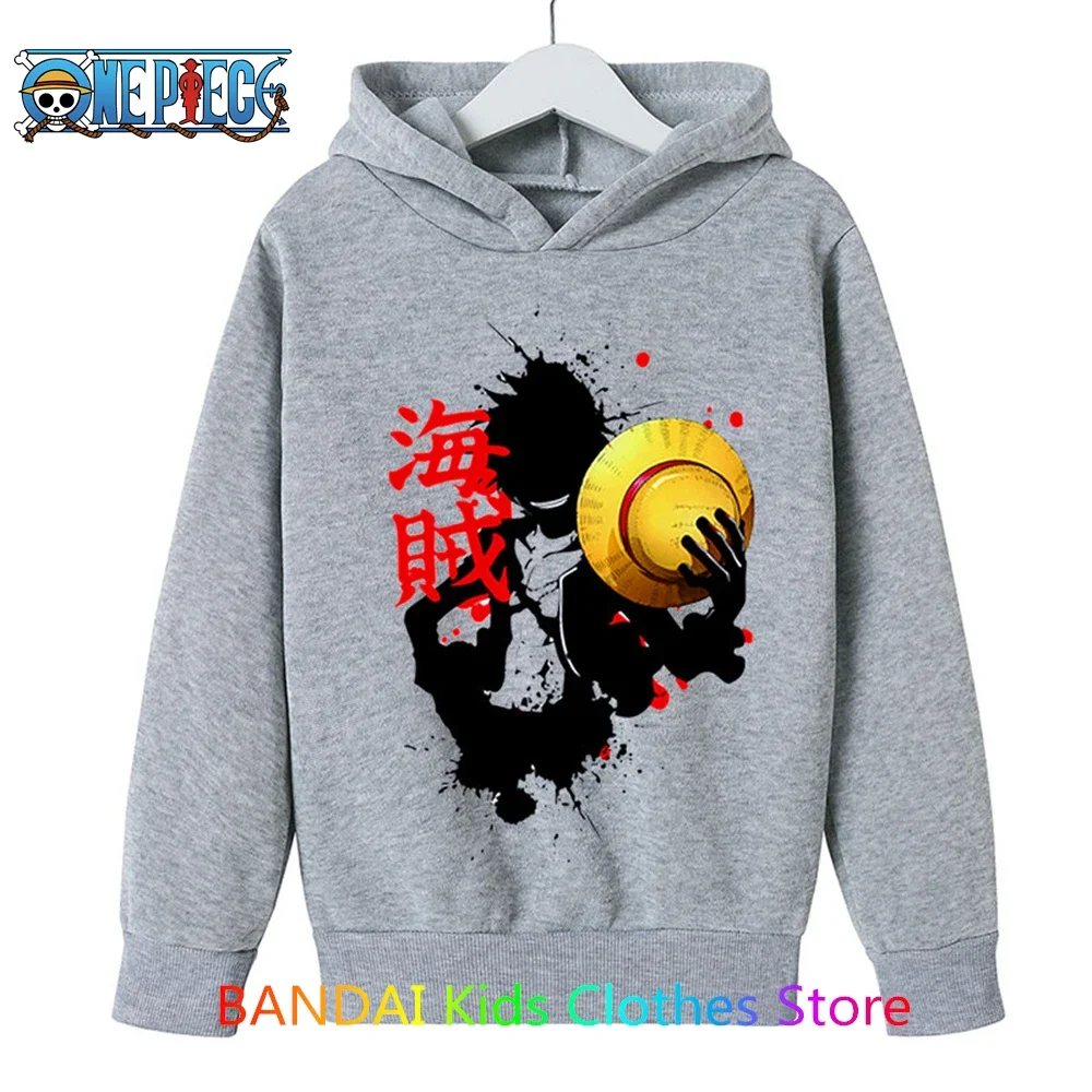 

Anime Luffy One PiecessHoodie Kids Sweatshirt Kids Coat Baby Boys Girls Clothing Sudaderas Pullovers Tops Loose