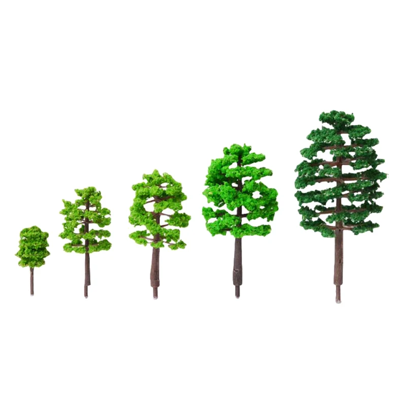 10Pcs 7m Model Trees Micro Landscape Decor Scale Architectural Model Train Layout Tree Building DIY Ature Toys Decor