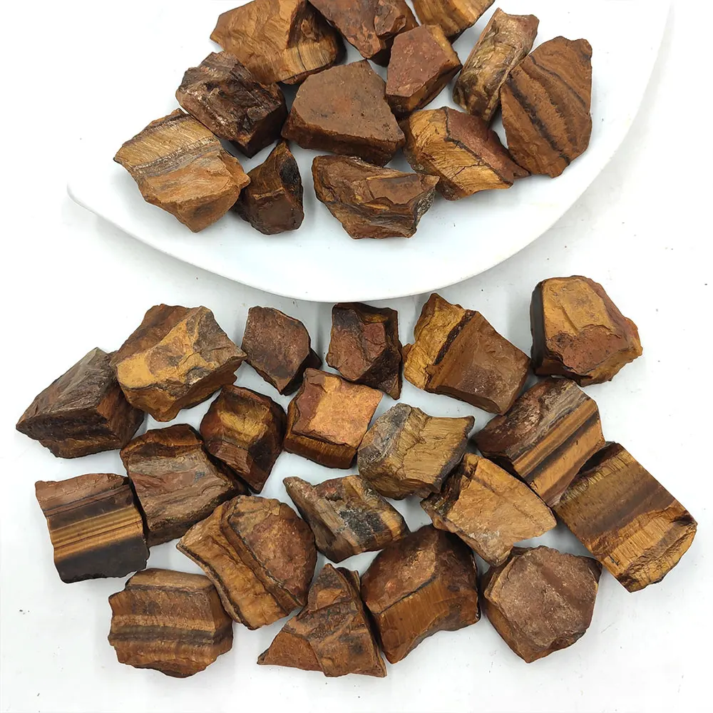 Natural Stone Yellow Tiger Eye Raw Crystal Stones Minerals Crystals Rock Reiki Home Decoration Spiritual Products Meditation