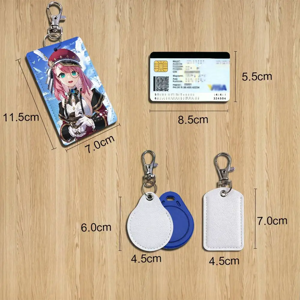 Cute Witch Homura Akemi Charlotte Card Holder With Keychain Executive Protection For Bank Credit Subway Bus Case