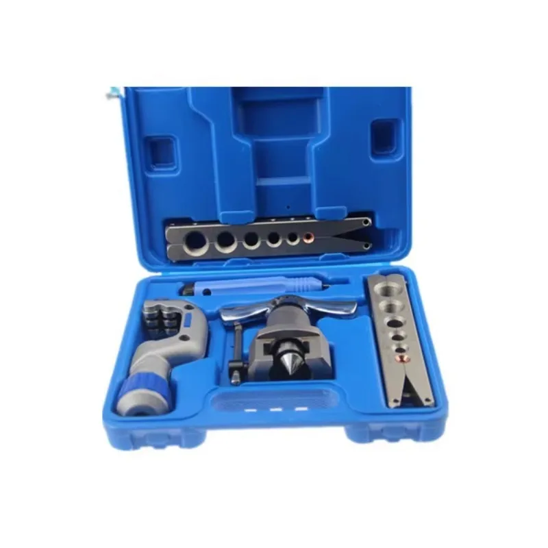 

Eccentric tube expansion mechanism cold bell reamer tool, tube flaring tool