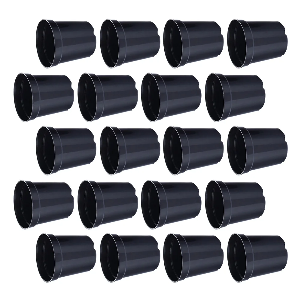 

20 Pcs Plastic Flower Pots Durable Nursery Containers Lightweight Reusable Plant Pots Gardening Seedling Pot Outdoor Home Decor