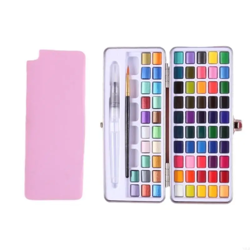 Y5LB 50/72/90/100 لون مجموعة الطلاء بالألوان المائية لوازم الرسم بيرليسسينت الصباغ الصلبة مجموعة الطلاء بالألوان المائية