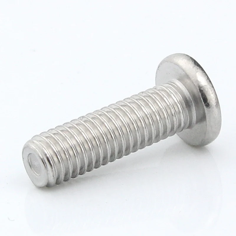 10PCS 304 Stainless Steel Chamfer Large Flat Head Hexagon Screw M6M8M10 Beveled Flat Round Head Bolt Splint Screw