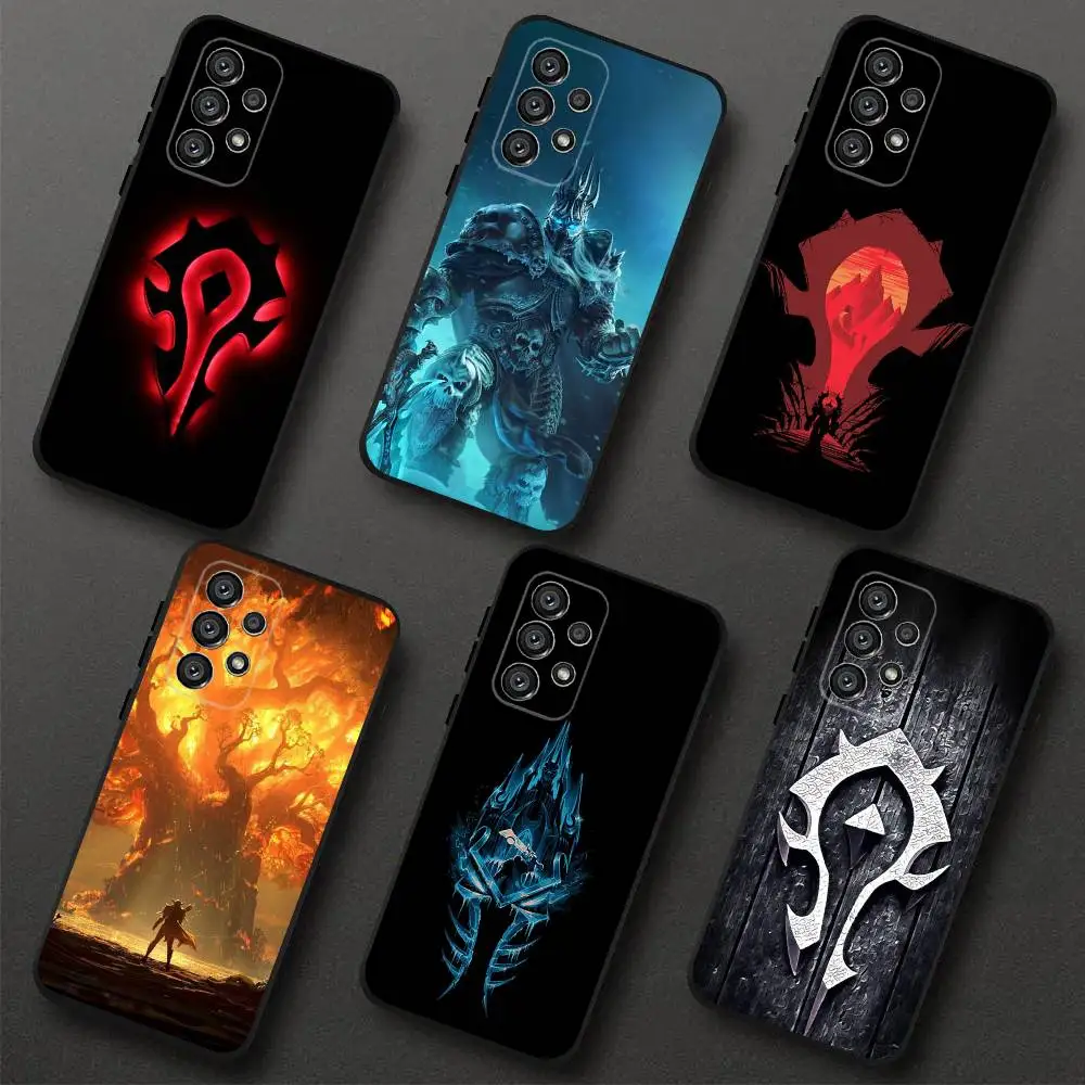 

W-World Of W-Warcraft Phone Case For Samsung S 25,24,23,22,30,21,10,9,Ultra,Plus,Lite,FE,4,5G Black Soft Case