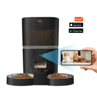 Double Bowl Automatic Feeder Dispenser Dog And Cat Bowl Pet Dog With Wifi And Camera Cat Pet Smart Pet Feeder