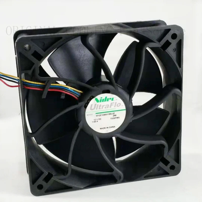 B  5Pieces  FOR  Nidec W12E12BS11B5-07 120*120*38mm 1.65A 12V Antminercooling fan