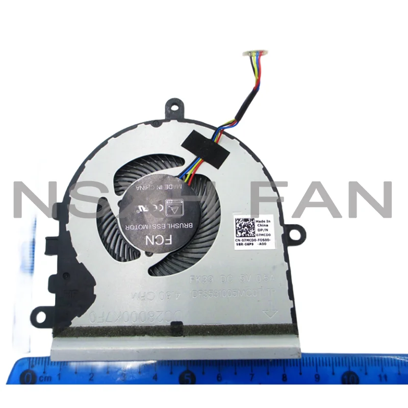 New CPU Cooler Fan For Inspiron 5570 15-5575 07MCD0 7MCD0 DFS531005MC0T FK39 5V 0.5A DC28000K7F0