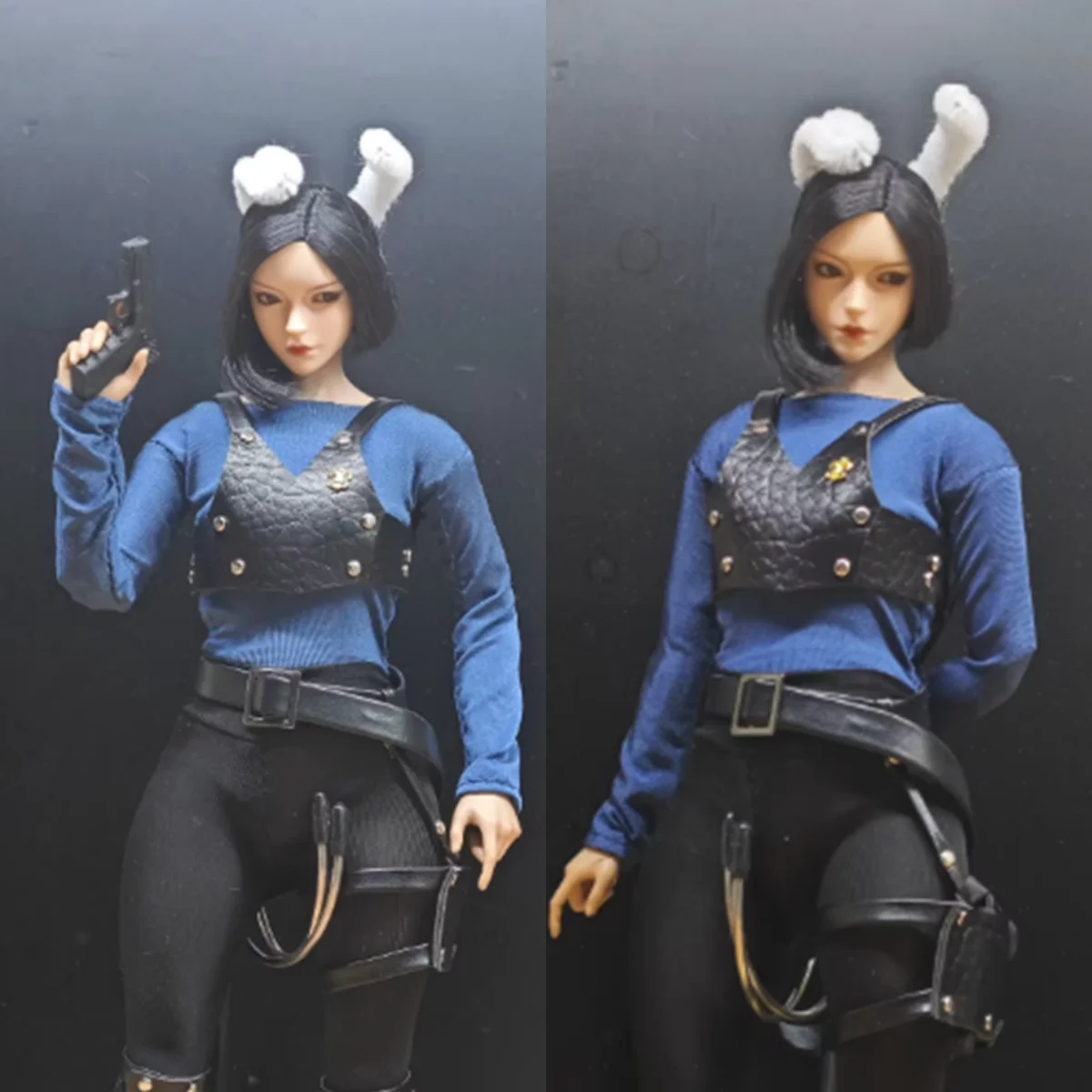 

1/6 масштаб женщина-солдат косплей полицейский красивый сексуальный комплект одежды с кроликом аксессуары для 12 дюймов экшн-фигурка модель игрушки