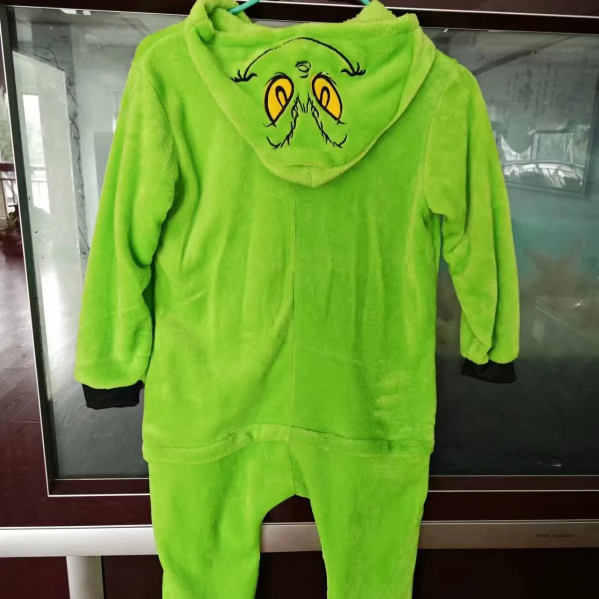 Anime Adult The Grinci Cosplay Halloween Costumes Green Haired Monster Onesies Nightgown Xmas Carnival Funny Pajamas Kigurumi