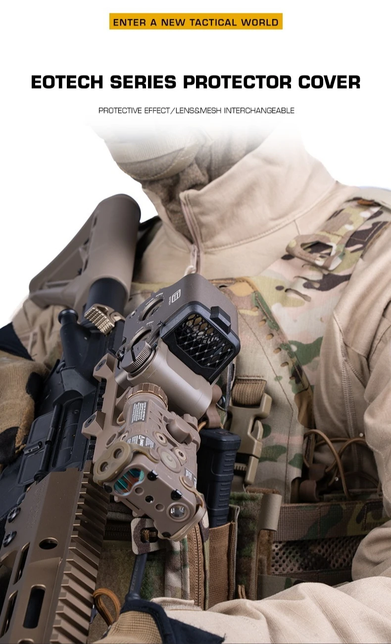 Optischer Schutzüberzug für EOTECH Serie 558 Style Red Dot Objektiv & Netzschutz für Airsoft Reflexvisier-Schutz – Detail 1