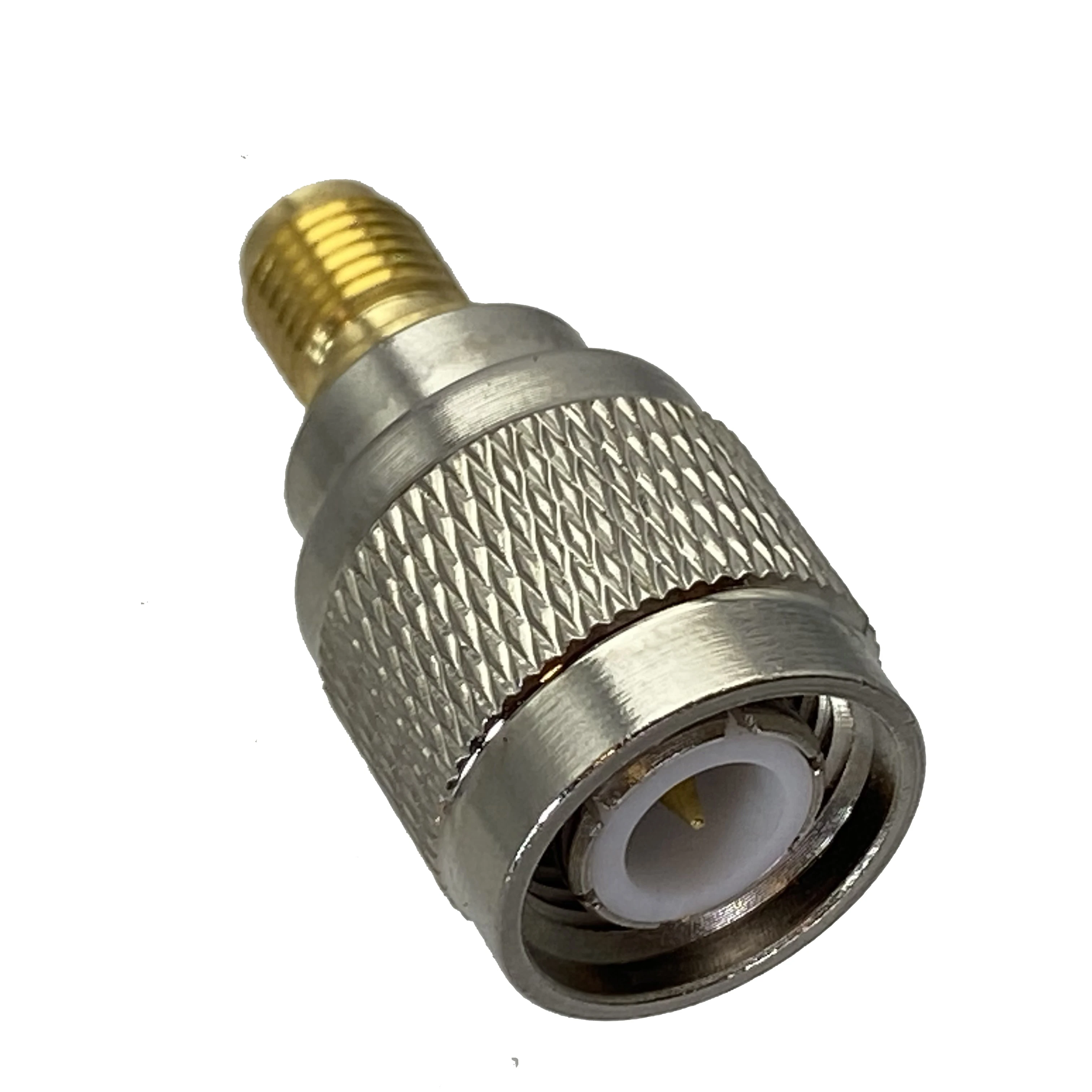 1Pcs TNC Stecker auf Sma-buchse RF Adapter Stecker Messing