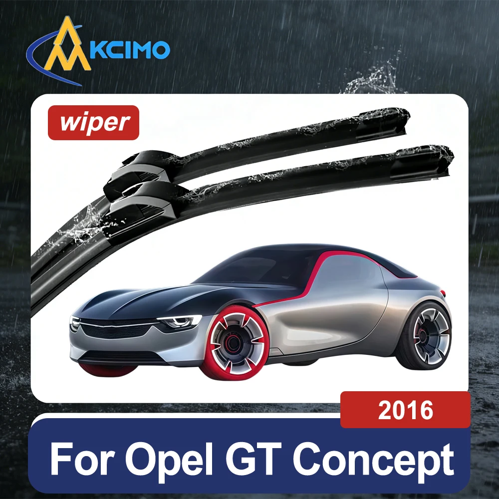 Quiet Clear Windshield Wiper Set for Opel GT Concept 2016 All-Weather Streak-Free Cleaning Front Wiper Blades Easy to Install