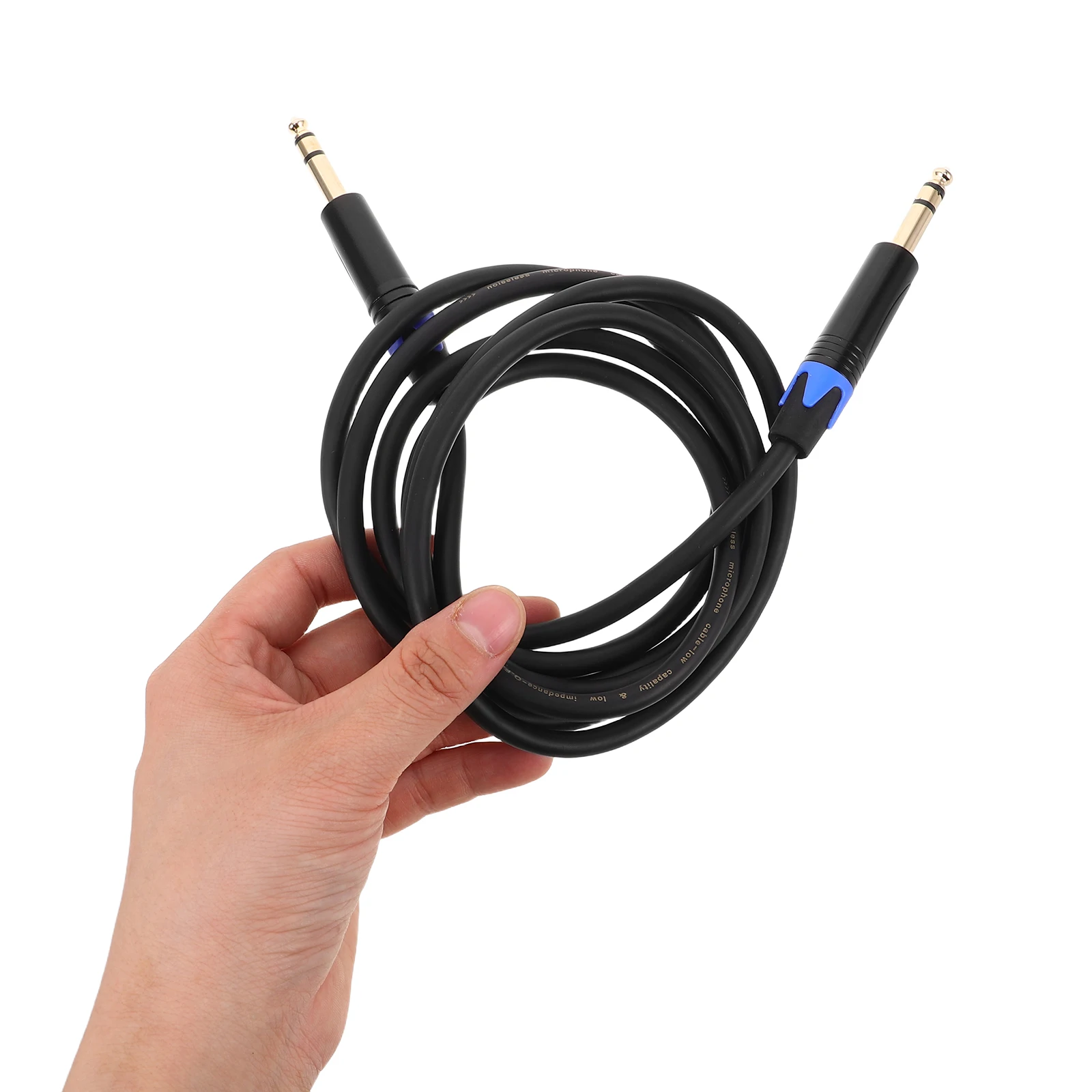 

Trs Male to Male Balanced Guitar Cable Heavy Duty Durable Instrument Cord for Electric Bass Guitar Pedals Trs Balanced Cable