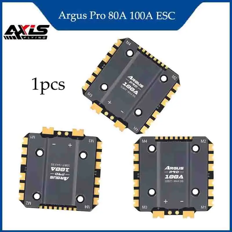 

Axisflying ESC Speed Controller Suitable Argus Pro 80A 100A 8bit 32bit 8S for 13 inch FPV Drones Pro Accessories RC 2025