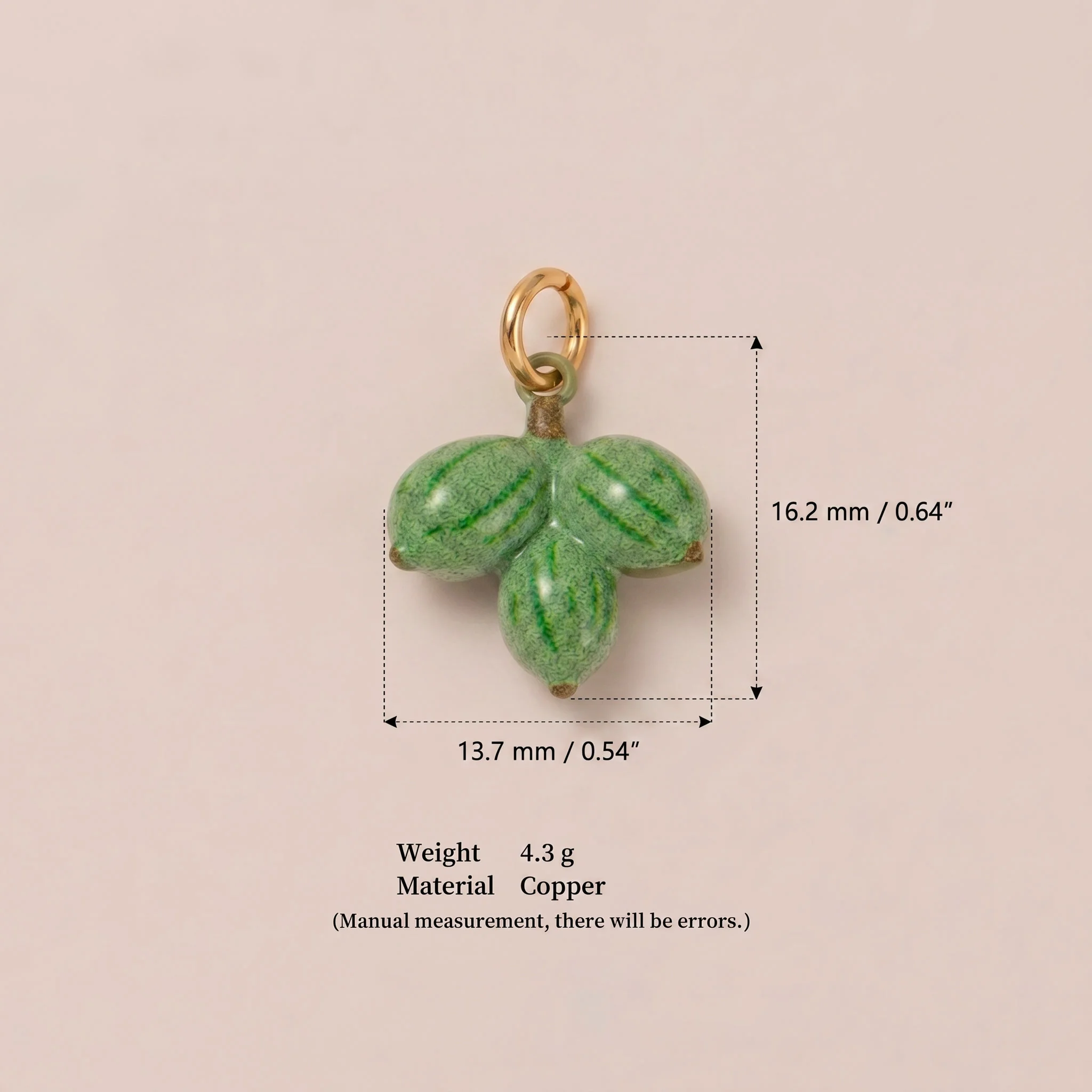 Ins Healing Countryside Style Frische Zitrone Mango Erdbeere DIY Anhänger-Charms für Schmuck – Detail 8