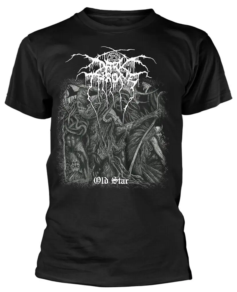 Darkthrone Old Star Preto Camiseta, Oficial