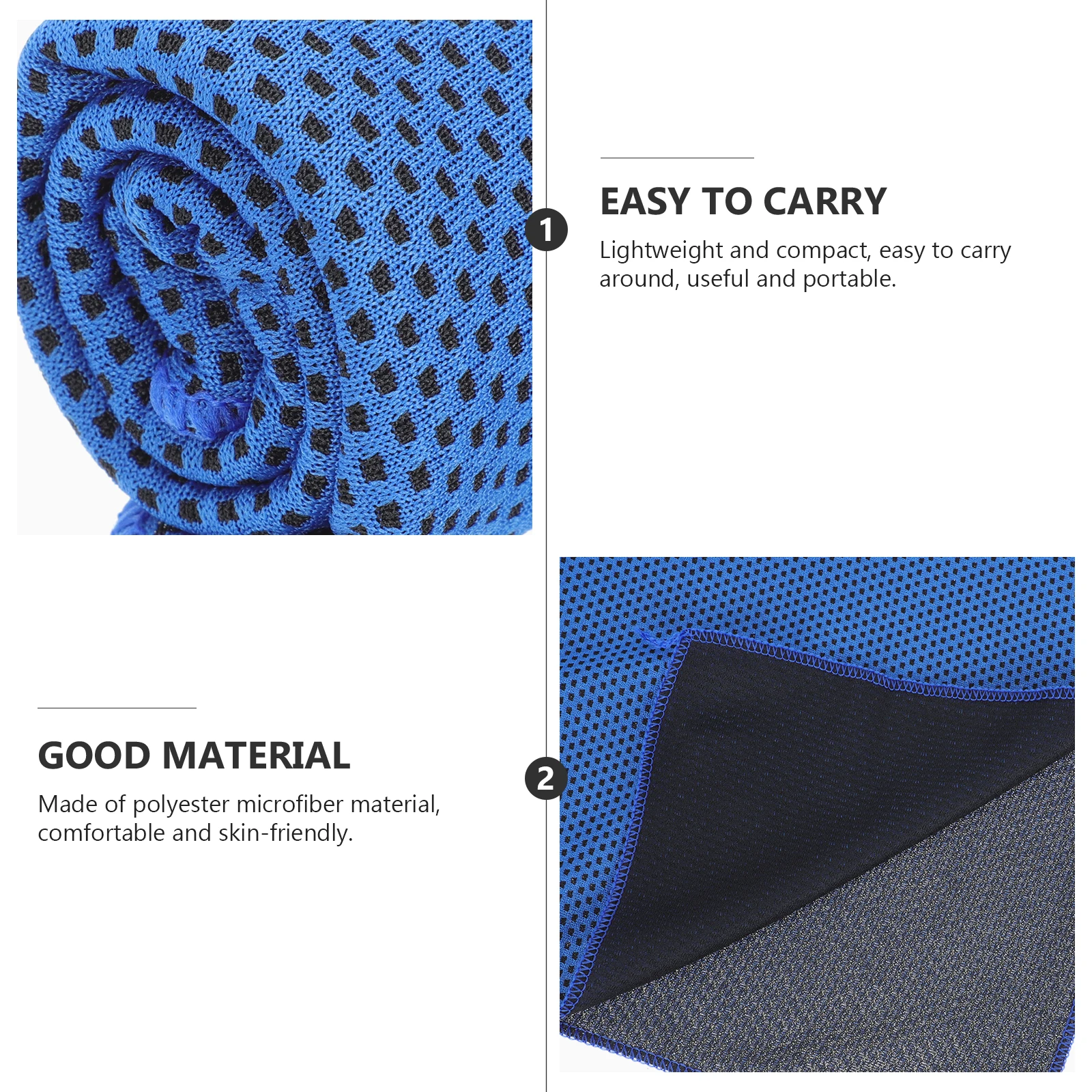

4 Pcs Cold Towel Microfiber Sports Cooling Sweat Wiping Lightweight Portable Yoga Running Travel Accessories