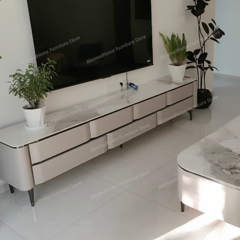 

Storage Luxury Tv Stands Designer Nordic Organizer Universal Tv Table Living Room Modern Aesthetic Muebles Italian Furniture