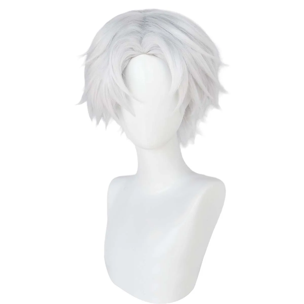 Mannen het licht van de vuurvliegjes bos cosplay Ginn korte witte pruik