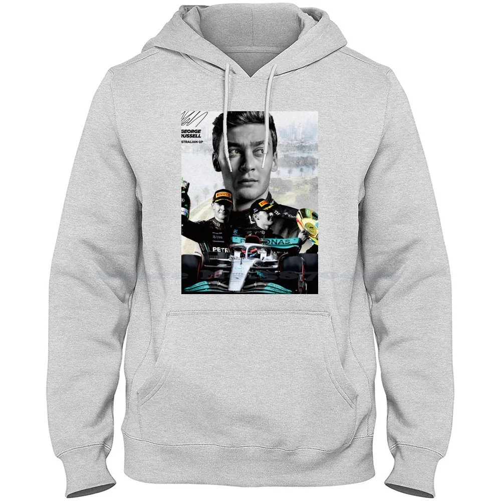 George Russell-Australian Gp 2022 Poster 100% Cotton Hoodie George Russell 63 George Russell Mobile Case Art Pics