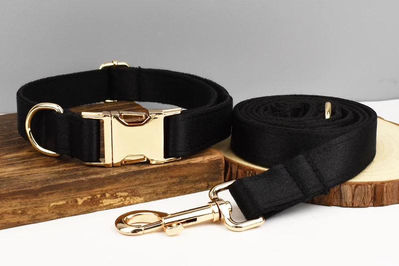 Haustierzubehör Maßgefertigtes Designer-Logo Luxuriöses Seidiges Polyester Hundehalsband Leinen Geschirr Schleifen-Set Hersteller Crystal03 – Detail 7