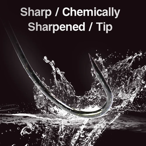 Imagen 2 del producto 100 Uds Eupheng EP-TMC7999 anzuelo de pesca con mosca húmeda con cabeza de acero salmón níquel negro ojo de bucle cónico volteado hacia arriba