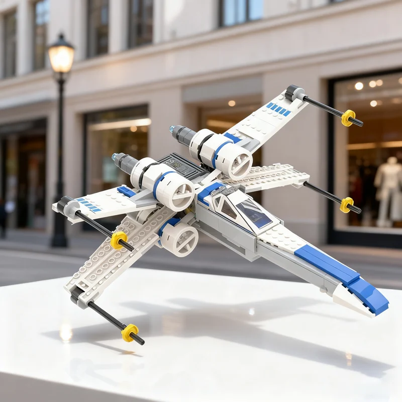 

496pcs MOC Andor S X Wing Alt Build Star Battle Model Toy Building Blocks Architecture Christmas Gifts DIY Creative Idea