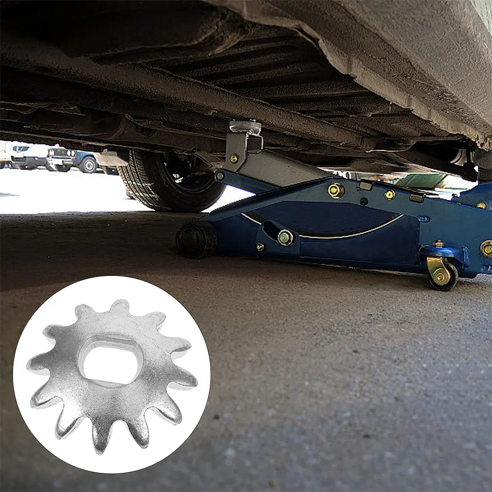 

4Pcs Jack Accessories Metal Sprockets 1.77x1.77x0.16 Inch Replaceable Parts Floor Jack Maintenance Repair Supplies