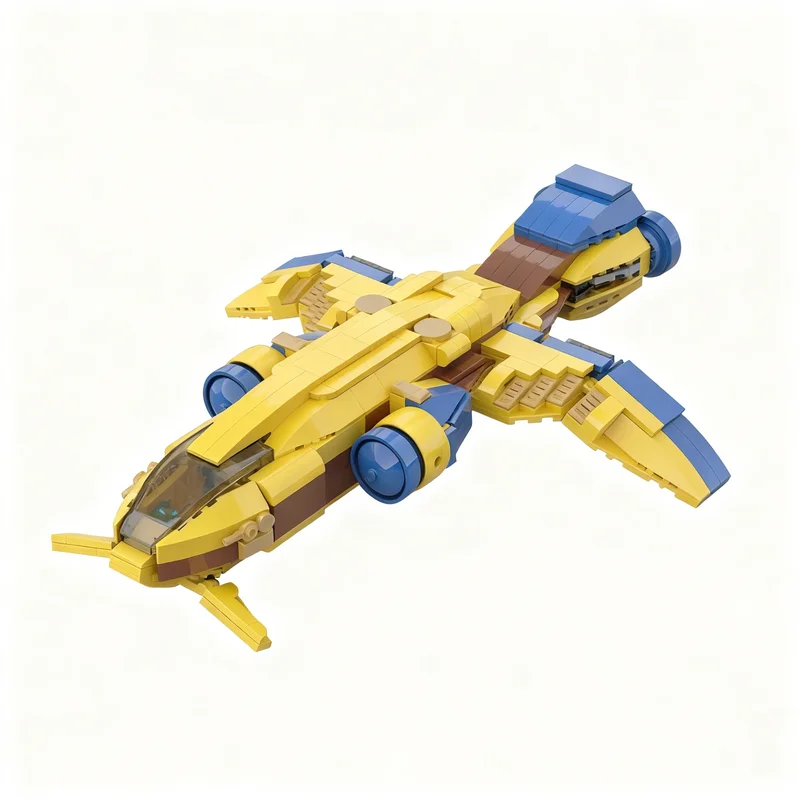 

NEW 495PCS MOC Game Series Protoss Scout Model Technology DIY Creative Assembly Building Blocks Display Birthday Gift Home Set