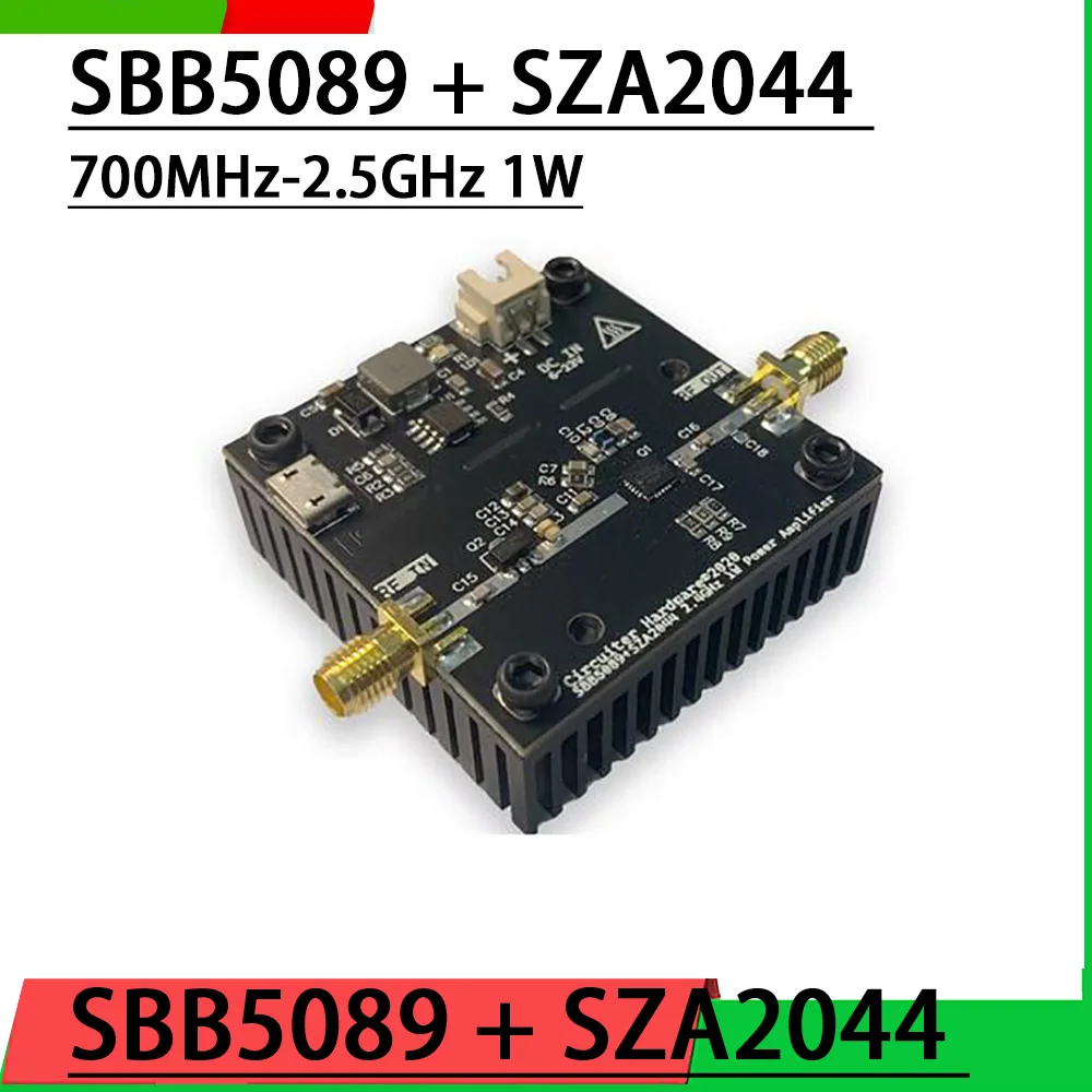 SBB5089 SZA2044 700M~2.4G 1W Wzmacniacz mocy RF 30DB DLA 868M 915M 2.4Ghz wifi Bluetooth 1.5G GPS SDR Wzmacniacz radiowy Ham