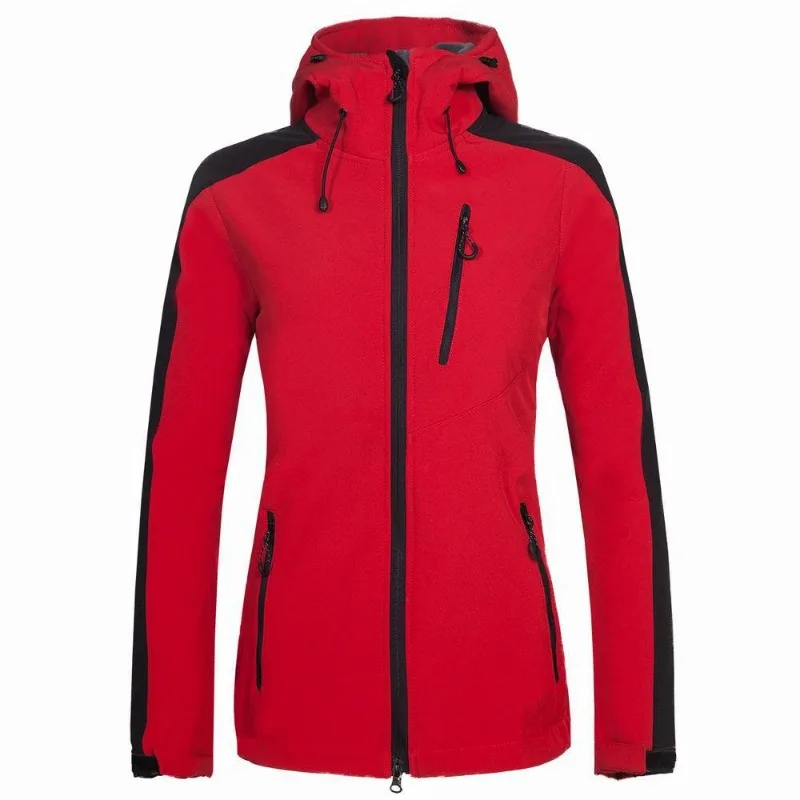 Women Softshell Hiking Fleece Jacket Autumn Windproof Wear-resisting Interchange Jackets Camping Treking Contrasting Colors Coat