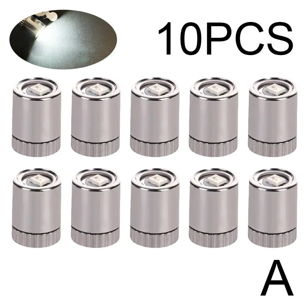 10Pcs Miniature Lights for Dollhouse,Miniature LED Lights for Handcraft,Mini Spot Lights Battery Operated(Warm White/white) image 3